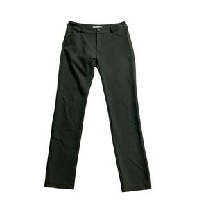 Rinascimento Italy Straight Stretch Pant Sz M Dark Olive Green